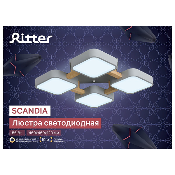 Потолочная люстра Ritter Scandia 52073 3